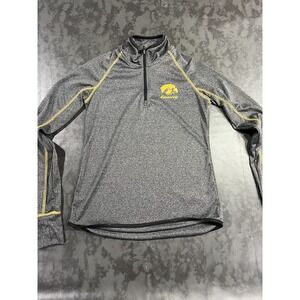 Iowa Hawkeyes Womens Medium Colosseum   Grey 1/4 Zip Pullover Shirt Thumbholes